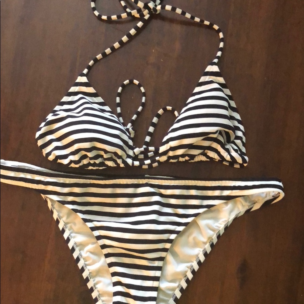 Striped bikini